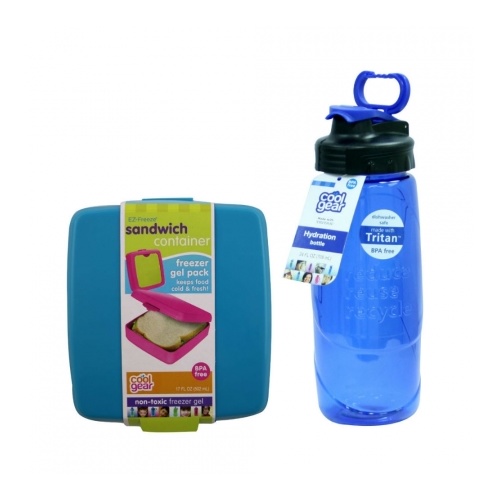 Bottle and Sandwich Pack Blue