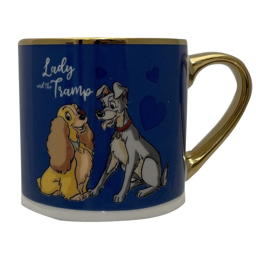Disney Classic Gold Handle Mug - Lady & the Tramp