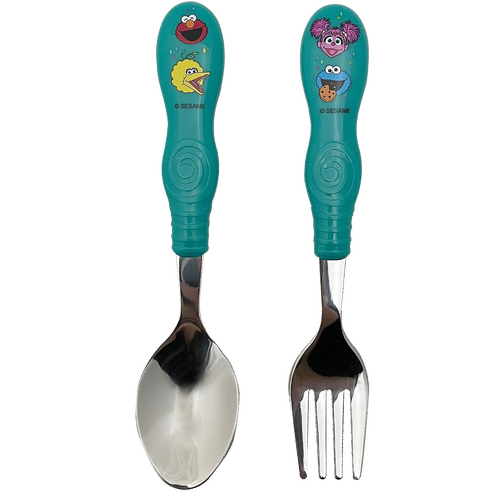 Sesame Street 2pc Stainless Steel Cutlery Set