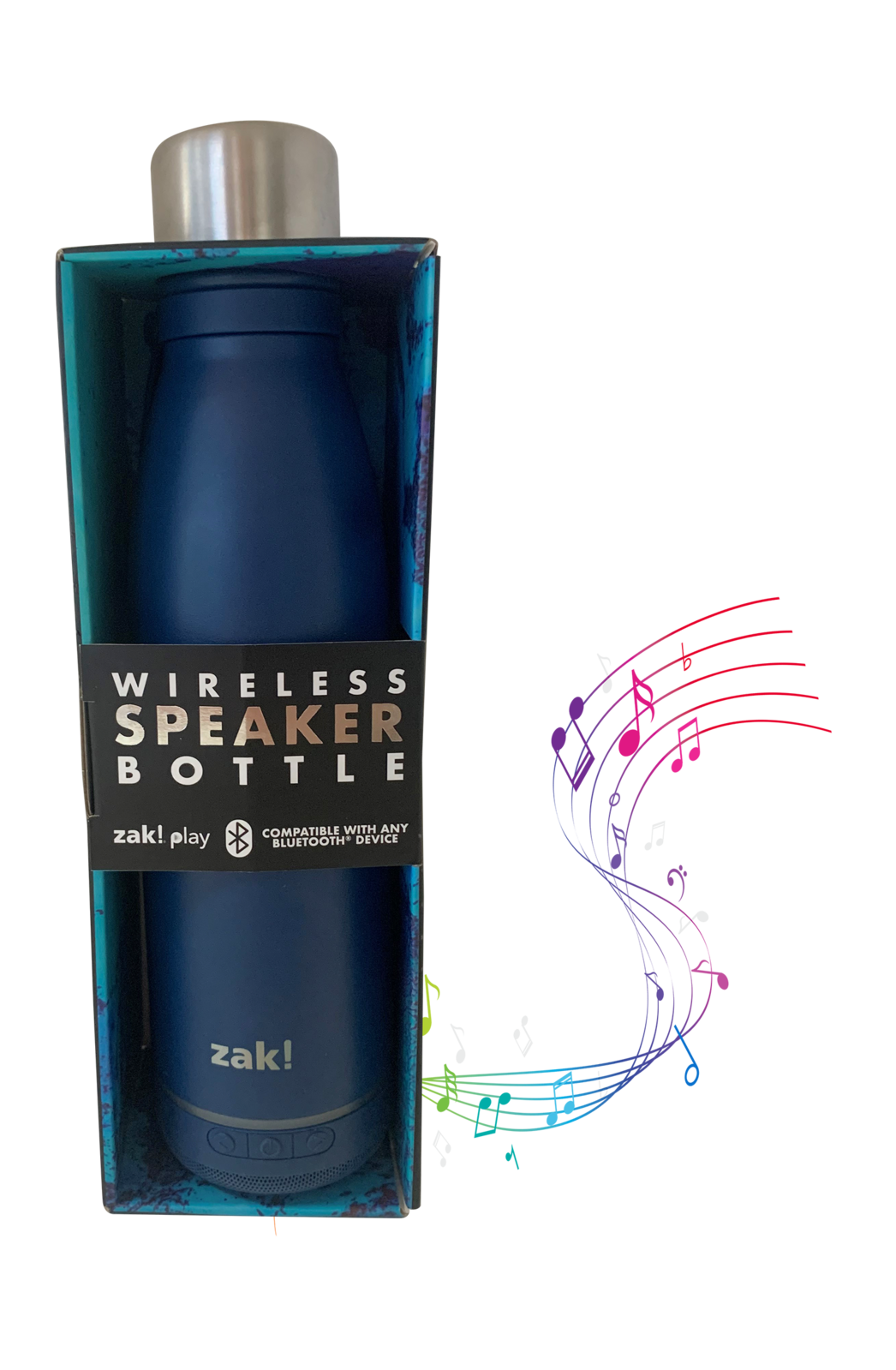 Zak! Designs Stainless Steel Tumbler With Wireless Speaker 