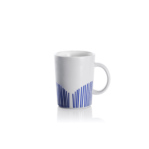 Bzyoo Scribe Coffee Mug - Blue X 6 Mugs