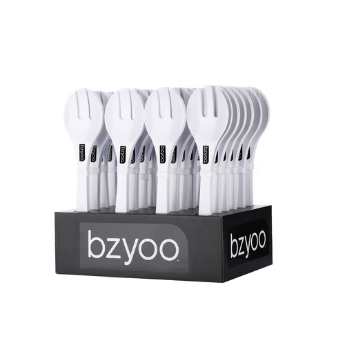 Bzyoo Sloop Salad Server Set of 2 - White