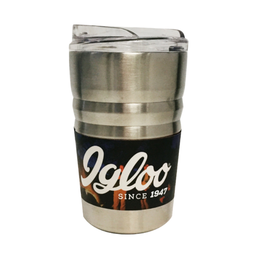 Igloo Stainless Steel Vacuum Tumbler - Brushed Steel-355ml