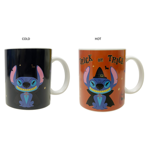 Stitch Halloween Colour Change Mug in Gift Box