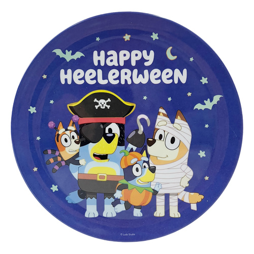 Halloween Melamine Plate - Bluey