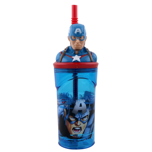 Captain America 3D Head Tumbler