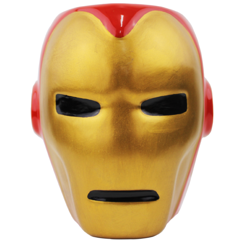 Iron Man 3D Shaped Mug with Gold Paint