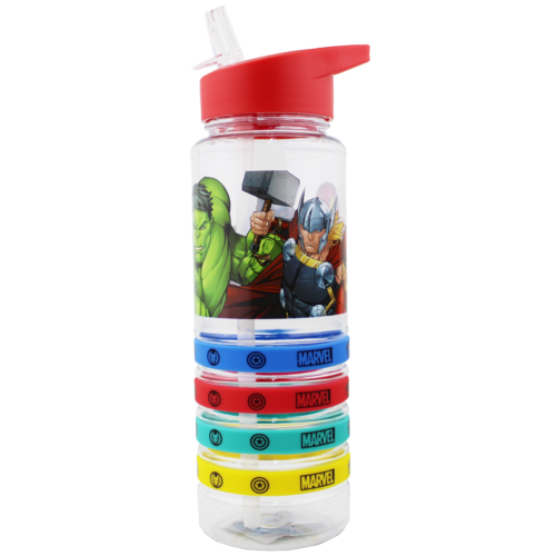 Avengers 769ml Tritan Bottle with Wrist Bands