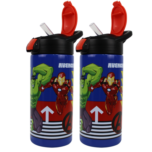 Avengers 577ml Vector Stainless Steel Bottle - 2 Pack