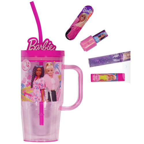 Barbie Cosmetic Tumbler Set