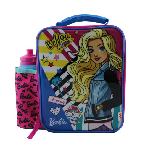 Barbie Slimline Insulated Lunch Bag with Bottle
