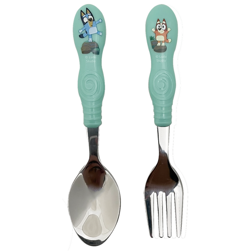 Bluey 2pc Stainless Steel Cutlery Set