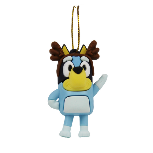 Bluey Silicone Christmas Tree Ornament - Reindeer Antlers
