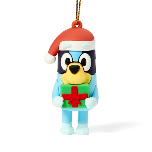 Bluey Silicone Christmas Tree Ornament - Bluey Present