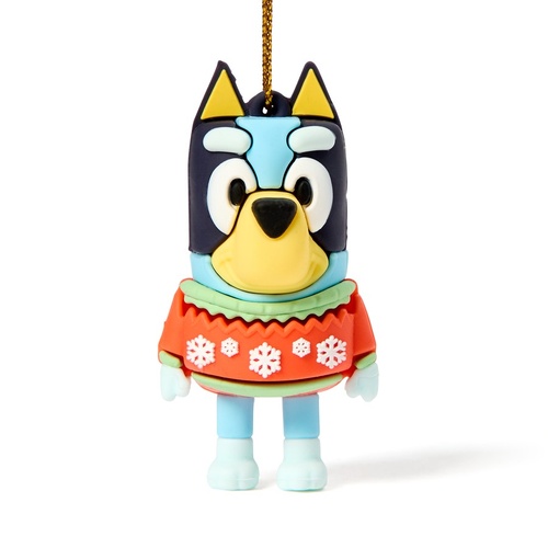 Bluey Silicone Christmas Tree Ornament - Sweater