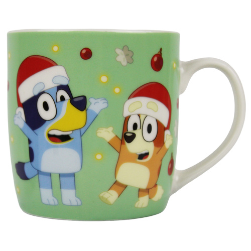 Bluey Christmas Ceramic Mug - Mint