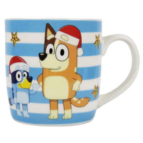 Bluey Christmas Ceramic Mug - Stripes