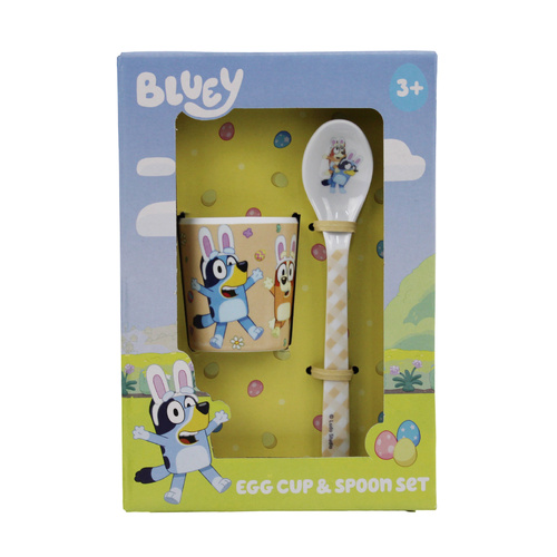 Easter Bluey and Bingo Egg & Spoon Set