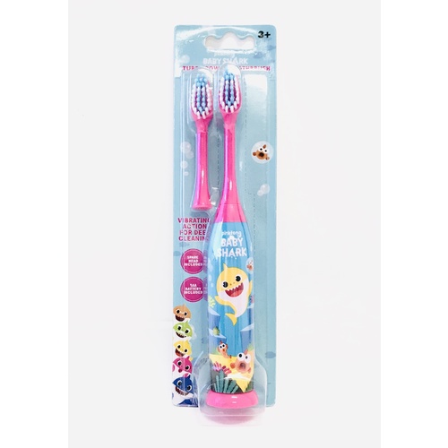Baby Shark Turbo Battery Toothbrush with Spare Head 