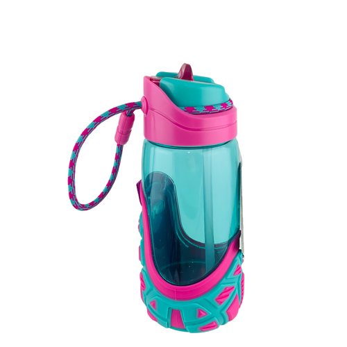 Cool Gear 473mL Drink Bottle with Rope Handle - Pink and Blue