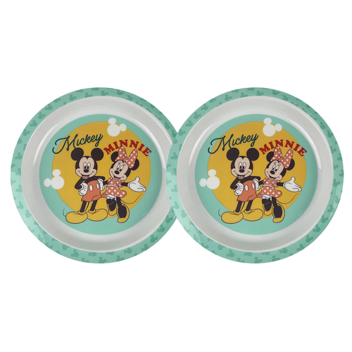 Mickey and Minnie PP Plate - 2 Pack