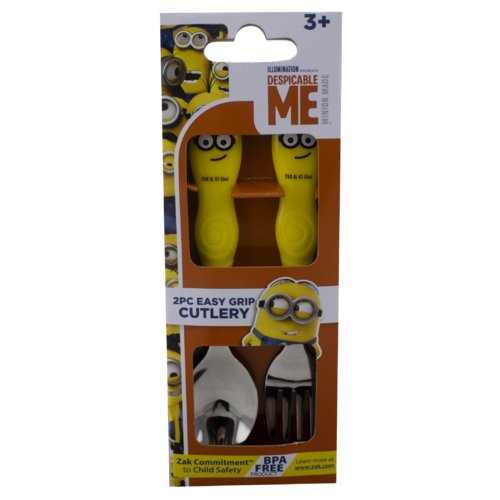 Minions 2 Piece Stainless Steel Cutlery Set