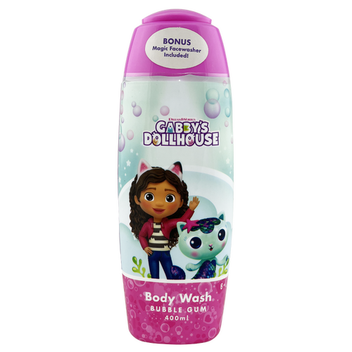 Gabbys Dollhouse Body Wash & Facewasher Set