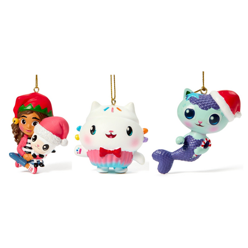 Gabby's Dollhouse 3D Ornament - 3 Pack