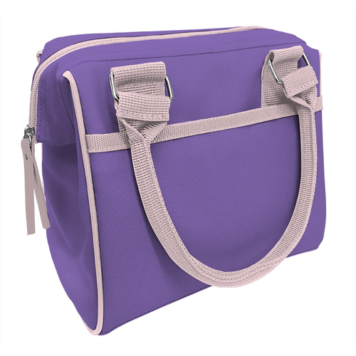 Insulated Lunch Bag with Handle - Purple