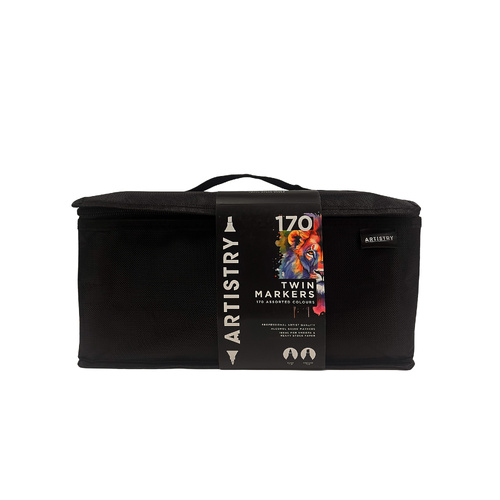 Artistry Twin Markers in Fabric Carry Case - 170 pieces
