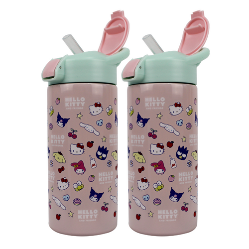 Hello Kitty 577ml Vector Stainless Steel Bottle - 2 Pack