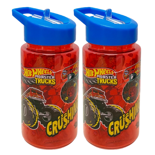 Hot Wheels 450ml Sipper Bottle - 2 Pack