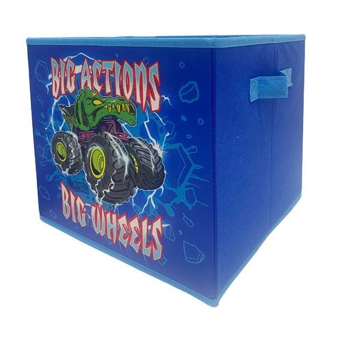 Monster Trucks Foldable Storage Cube