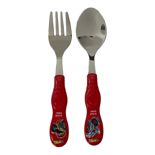 Hot Wheels 2pc Stainless Steel Cutlery Set