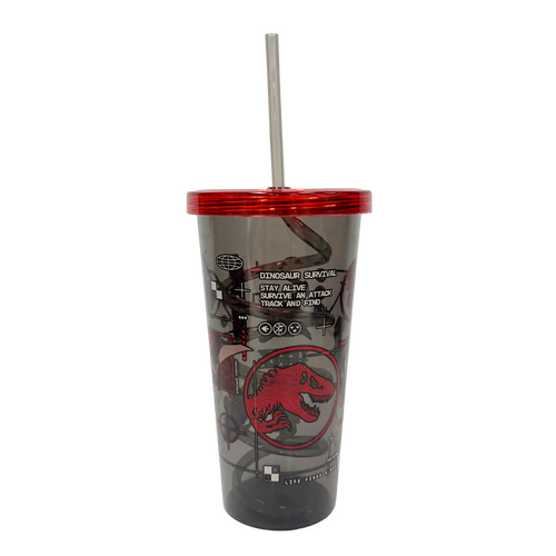 Jurassic 700ml SW Curly Straw Tumbler