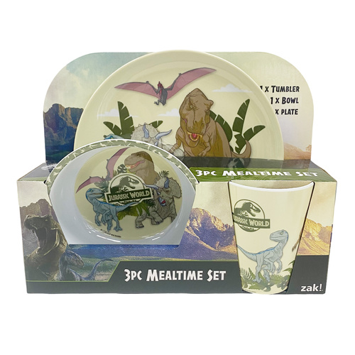 Jurassic World 3pce Mealtime Set