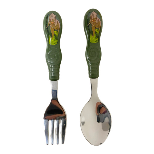 Jurassic World 2pc Stainless Steel Cutlery Set