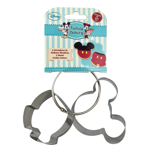 Mickey Mouse Metal Cookie Cutter 2pce Set