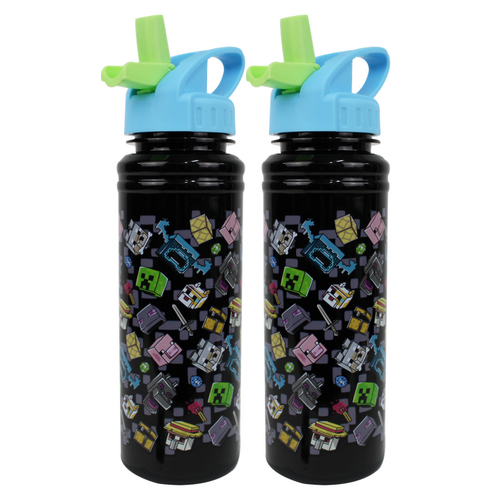 Minecraft 769ml Soft Spout Bottle - 2 Pack