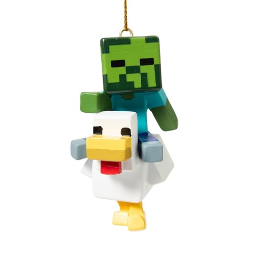 Minecraft Chicken Jockey 3D Ornament