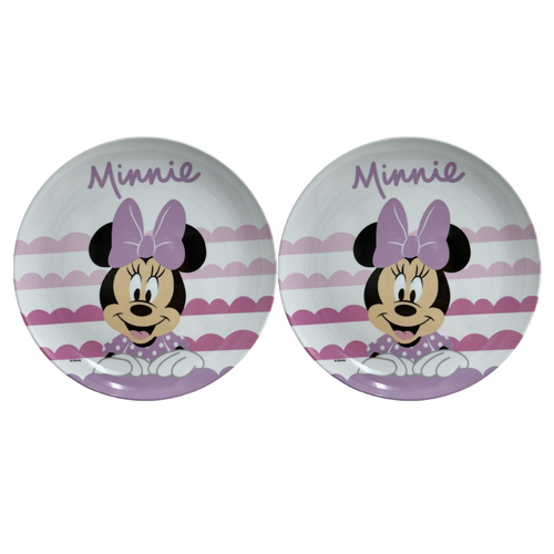 Minnie Mouse Melamine Plate - 2 Pack