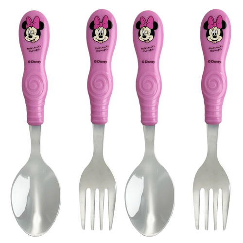 Minnie Mouse 2pc Stainless Steel Cutlery - 2 Pack