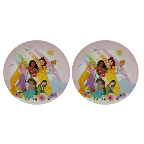Disney Princess Melamine Plate - 2 Pack