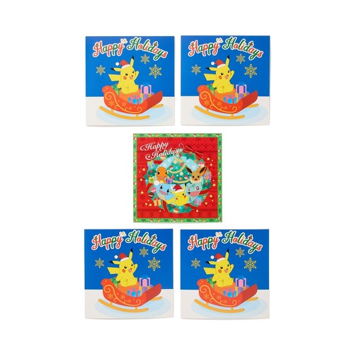 Pokemon Christmas Cards 10 Pack - Multi
