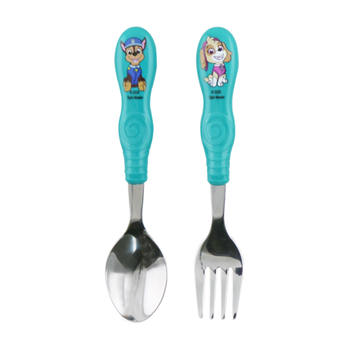 New SKYPE Paw Patrol Childrens Childs Cutlery Set Fork Spoon TV Character 