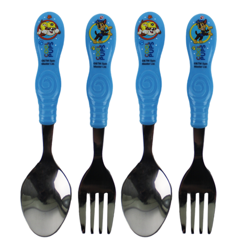 Paw Patrol 2pce Stainless Steel Cutlery Set - 2 Pack
