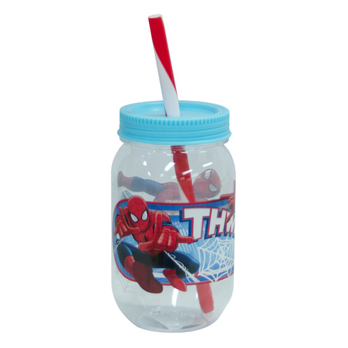 Ultimate Spiderman Mason Jar