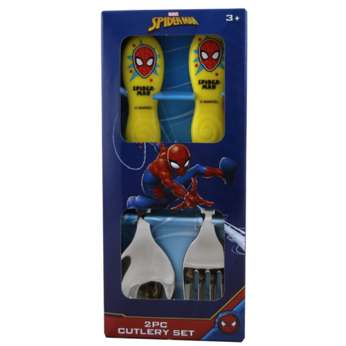Spiderman 2pc Stainless Steel Cutlery