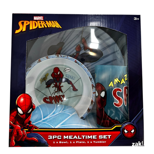Spiderman 3pce Mealtime Set