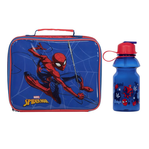 Spiderman Lunch Bag and 414ml Water Bottle Set